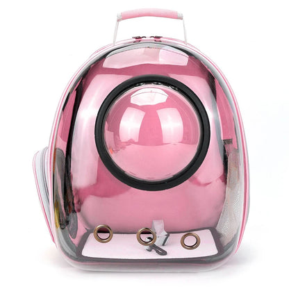 Mochilas transparentes transporte para gatos, mochila transpirable para mascotas, mochila portátil para cachorros y perros pequeños, bolsa de transporte con cápsula espacial para mascotas gatos perros hamsters guinea pigs conejos