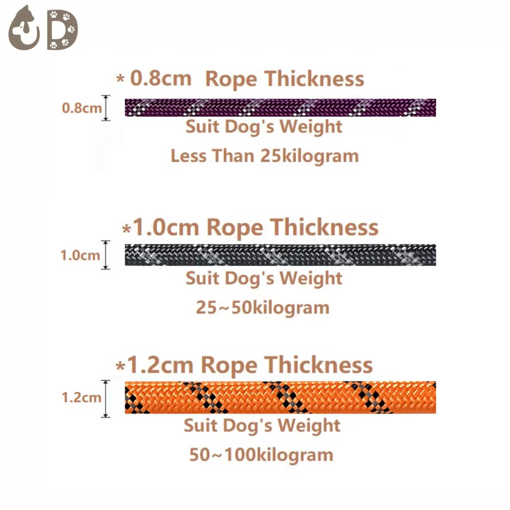 Correa para perros 1.2m/1.5m/2m/3m correas de perro reflejante para perros pequeños medianos grandes accesorios básicos para mascotas