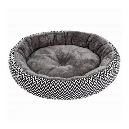 Cama de invierno de felpa suave para perros, redonda, cálida, para cachorros, chihuahua, para perros pequeños, para perros y gatos