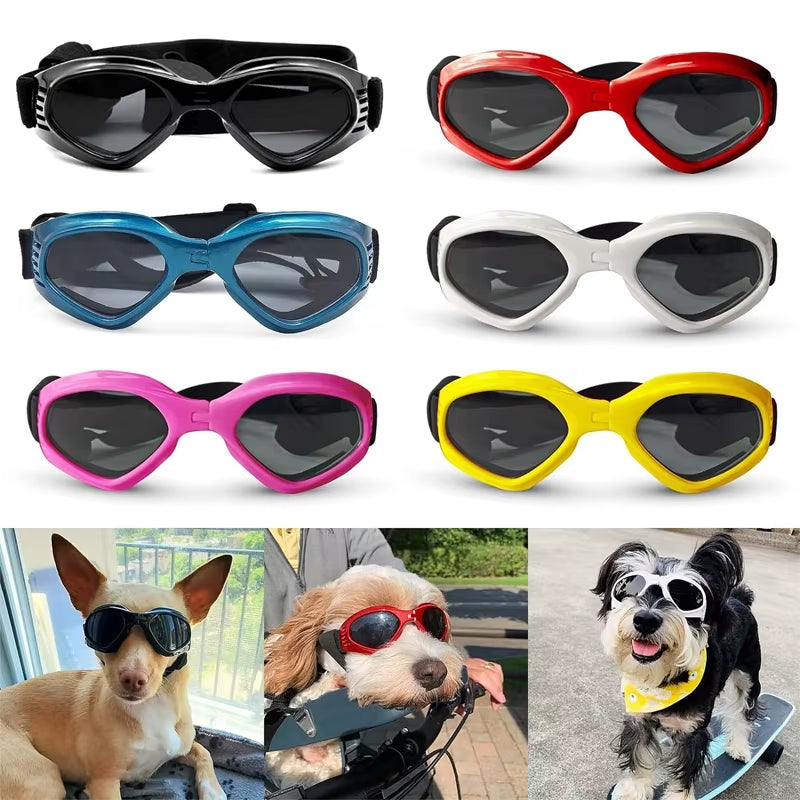 Gafas para perros y gatos, protección ocular para cachorros, accesorios de aseo para mascotas lindas gafas lentes de sol para perros accesorios de moda para mascotas