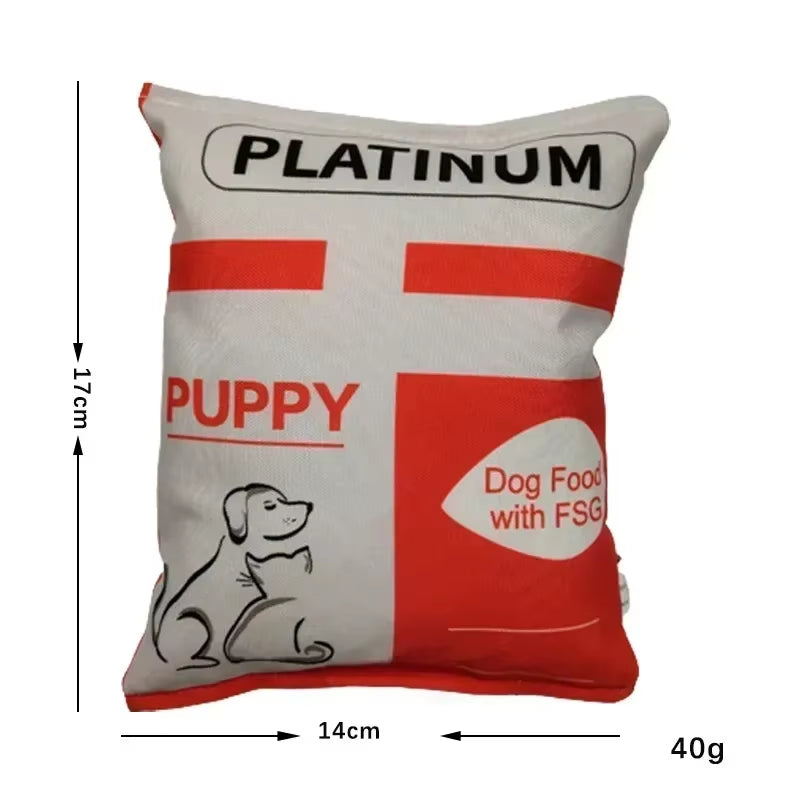 Bolsa de Papas Fritas Juguetes divertidos para perros con emisor de sonido Juguetes de comida interactivos para perros pequeños y medianos Juguetes divertidos y sonido para cachorros juguetes de mordisqueo interactivos
