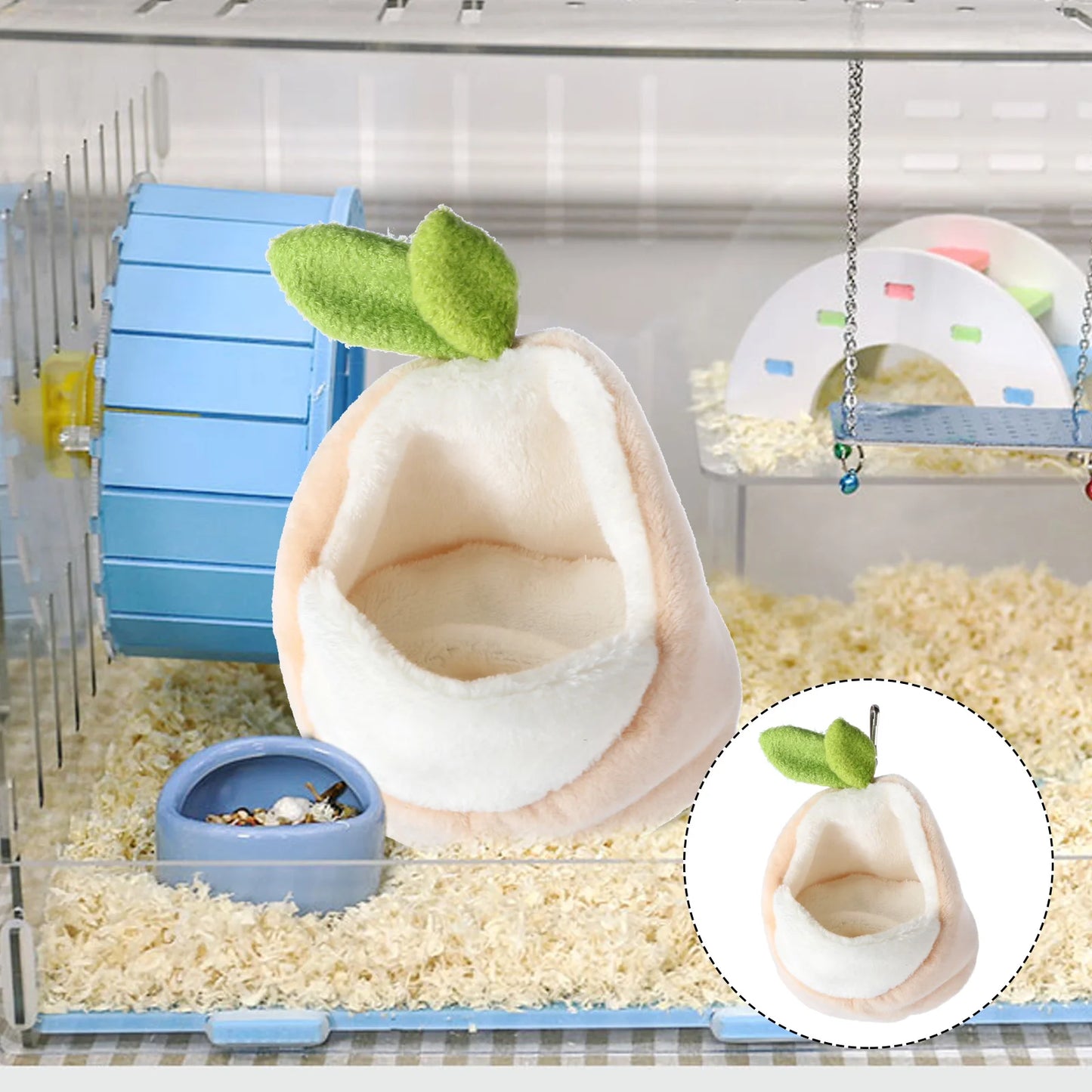  Nido para mascota hámster accesorios de nido de hámster mascota chinchilla nido de chinchilla juguetes hamaca guinea pig