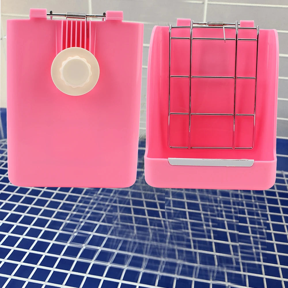 Alimentador de hierba para conejos con resorte, cesta de comida para conejos, comedero de heno para conejo, cuenco de alimentación para cuyos, accesorios alimentación roedores