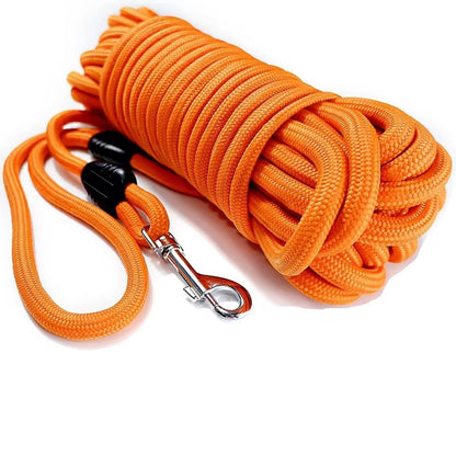 Correa de 5 a 15 metros para entrenamiento de paseo para perros con mango largo con mango de espuma acolchada para perros pequeños y grandes grandes perros de servicio uso rudo