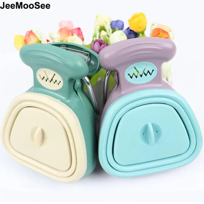 Dispensador de bolsas para excrementos de perro, plegable, de viaje, recogedor de excrementos, recogedor de desechos de animales, herramientas de limpieza, productos para mascotas