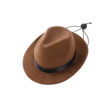 Sombrero de cowboy estrella para mascotas Sombreros para perros ajustables Disfraz de perro top Sombreros para mascotas Sombreros para perros combinable con Gafas de sol para mascotas Sombreros para gatos