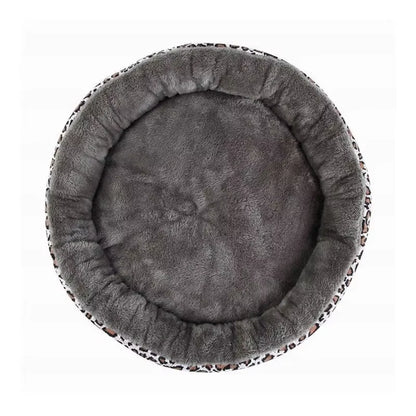 Cama de invierno de felpa suave para perros, redonda, cálida, para cachorros, chihuahua, para perros pequeños, para perros y gatos