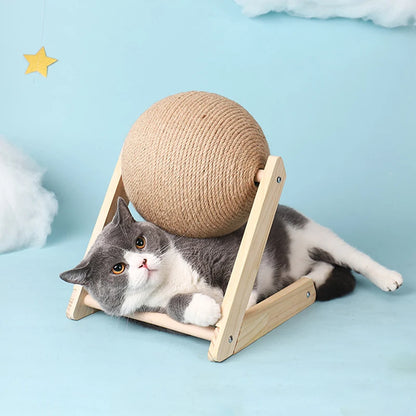 Bola de hilo para rascar para gatos, juguete de cuerda de sisal para gatitos, tablero para mover las patas, juguetes para gatos, rascador resistente al desgaste, suministros para muebles para mascotas