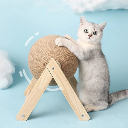 Bola de hilo para rascar para gatos, juguete de cuerda de sisal para gatitos, tablero para mover las patas, juguetes para gatos, rascador resistente al desgaste, suministros para muebles para mascotas