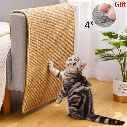 Tapete protector de muebles Rascador para gatos, tapete de sisal, rascador para afilar uñas, árbol para gatos, juguetes para gatos, silla, mesa, sofá,