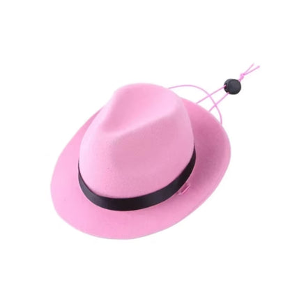 Sombrero de cowboy estrella para mascotas Sombreros para perros ajustables Disfraz de perro top Sombreros para mascotas Sombreros para perros combinable con Gafas de sol para mascotas Sombreros para gatos