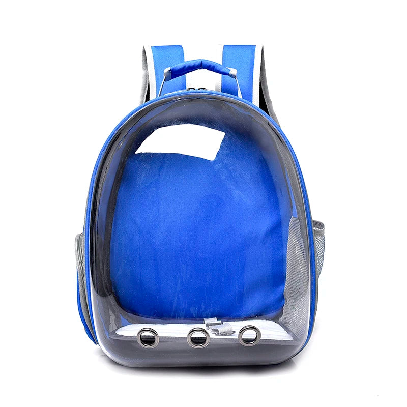 Mochilas transparentes transporte para gatos, mochila transpirable para mascotas, mochila portátil para cachorros y perros pequeños, bolsa de transporte con cápsula espacial para mascotas gatos perros hamsters guinea pigs conejos