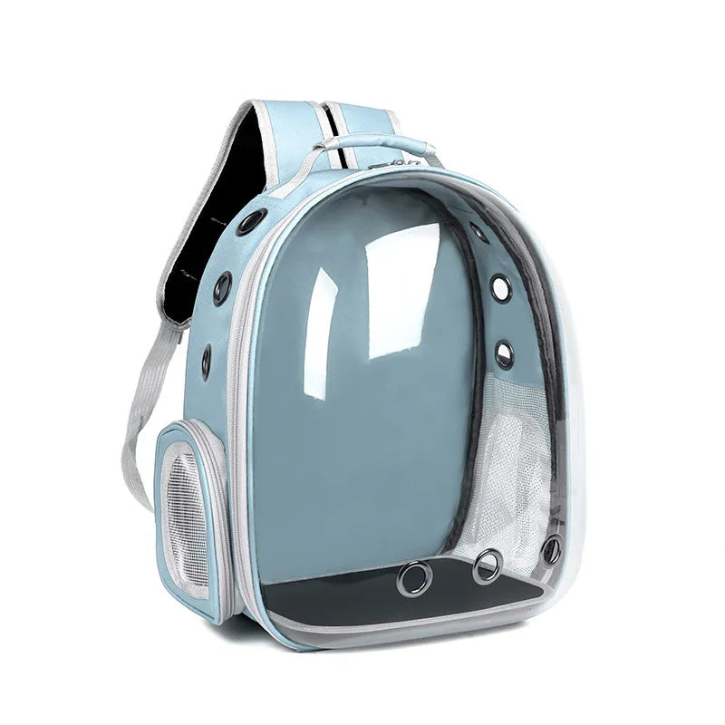 Mochilas transparentes transporte para gatos, mochila transpirable para mascotas, mochila portátil para cachorros y perros pequeños, bolsa de transporte con cápsula espacial para mascotas gatos perros hamsters guinea pigs conejos
