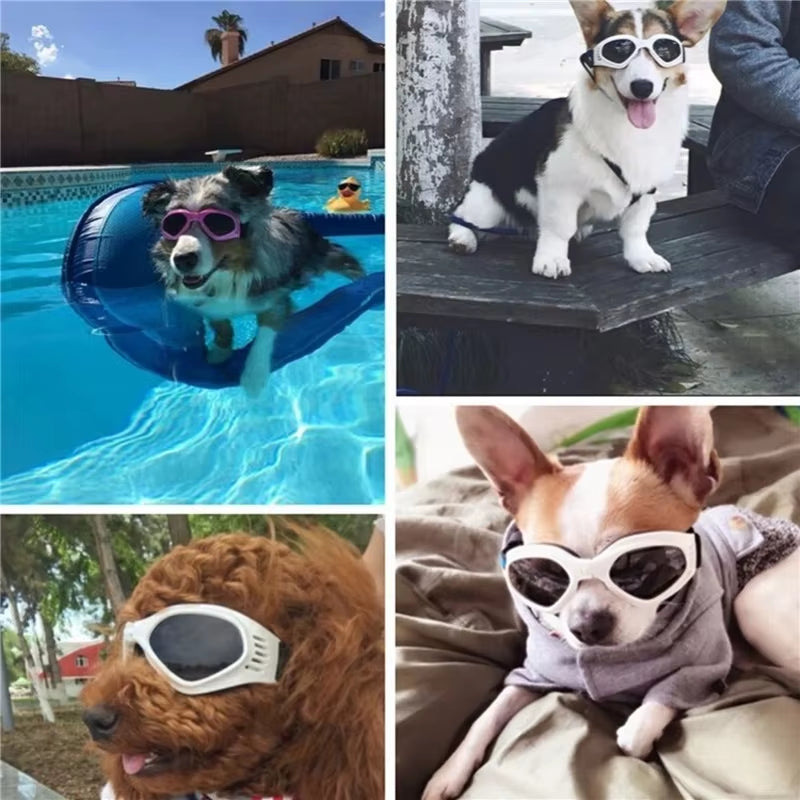Gafas para perros y gatos, protección ocular para cachorros, accesorios de aseo para mascotas lindas gafas lentes de sol para perros accesorios de moda para mascotas