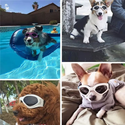 Gafas para perros y gatos, protección ocular para cachorros, accesorios de aseo para mascotas lindas gafas lentes de sol para perros accesorios de moda para mascotas